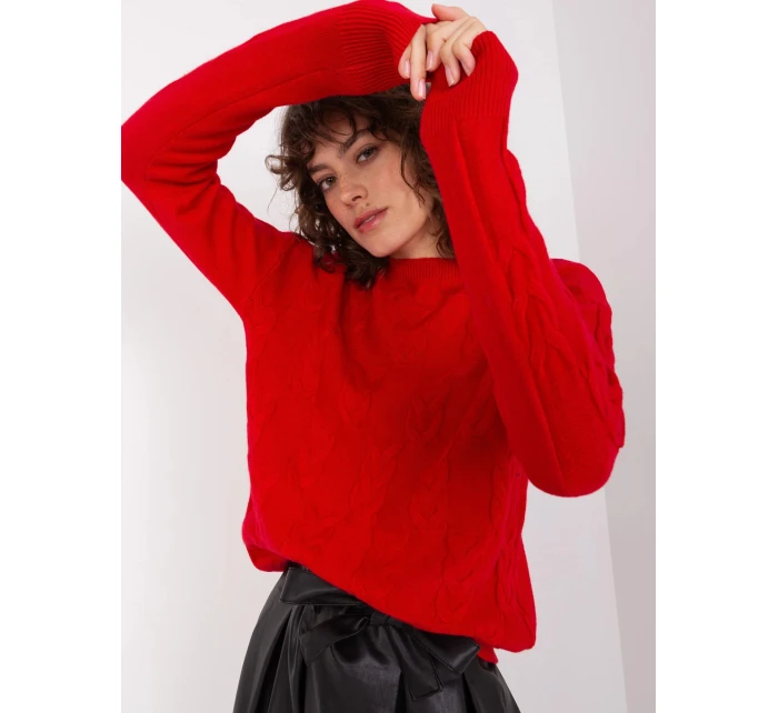 Dámský svetr AT SW model 21802009 Červená - FPrice