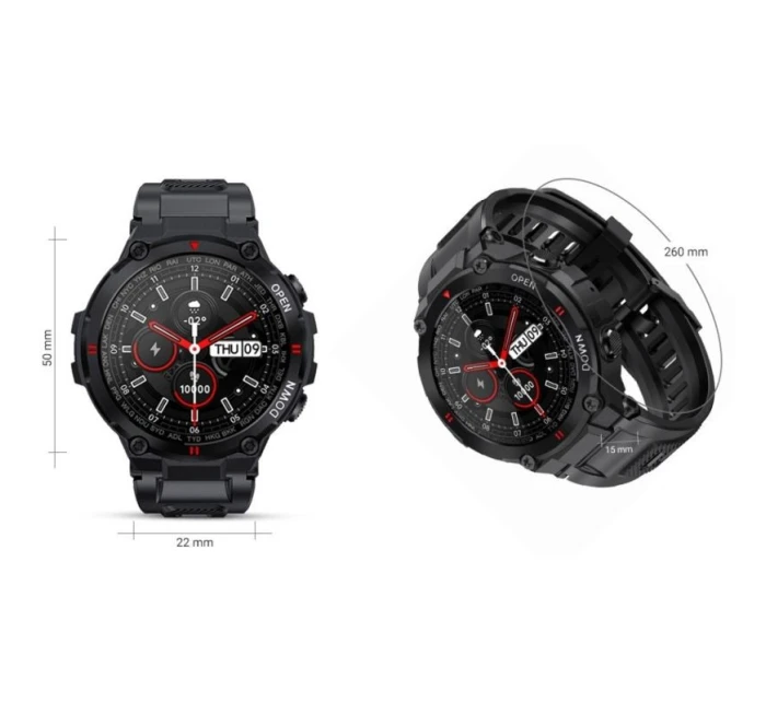 Inteligentné hodinky GIEWONT Black GW430-1 Inteligentné hodinky GIEWONT Black GW430-1