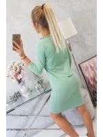 Klasické tmavě mátové šaty Klasické tmavě mátové šaty