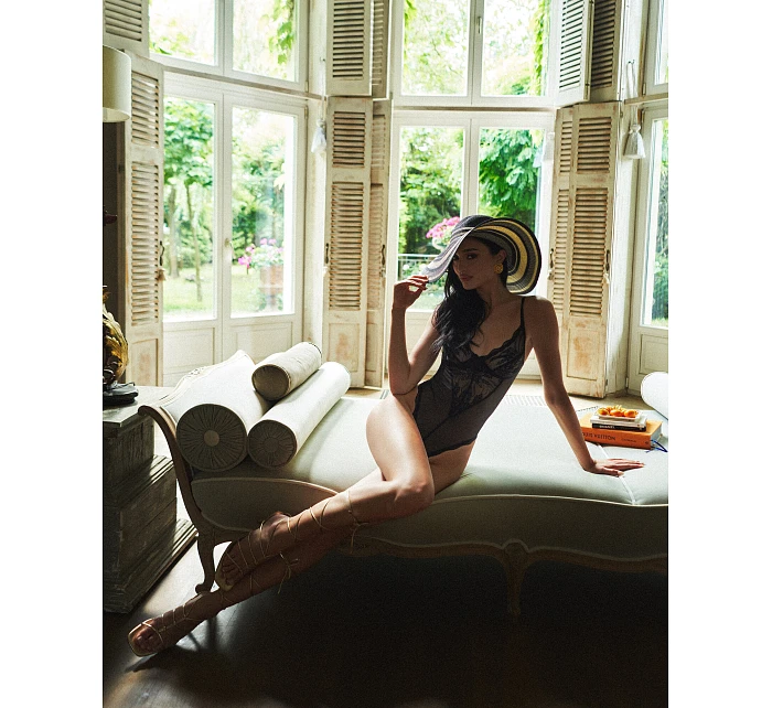 Dámské body Teddy černé model 22097957 - Obsessive Dámské body Teddy černé model 22097957 - Obsessive