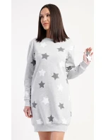 Dámske šaty s dlhým rukávom a hviezdami