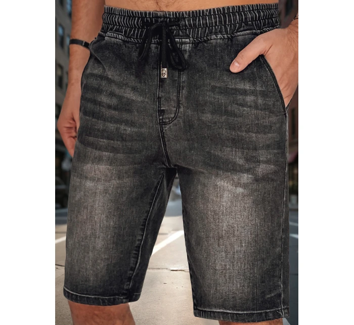 Pánske džínsové šortky čierne FashionStreet SX2500