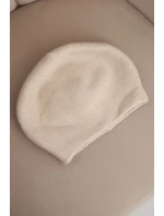 Dámská zimní čepice z vlny s a prodlouženými stranami fialová model 21865184 - K-Fashion