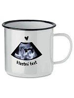 Personalizovaný retro plechový pohár s ultrazvukom
