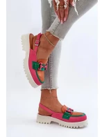 Dámske sandále MR38-656 pink-orange-green - Krok vo veľkom štýle