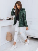 Dámská bunda tmavě zelená Dstreet model 21964261 - FashionStreet Dámská bunda tmavě zelená Dstreet model 21964261 - FashionStreet