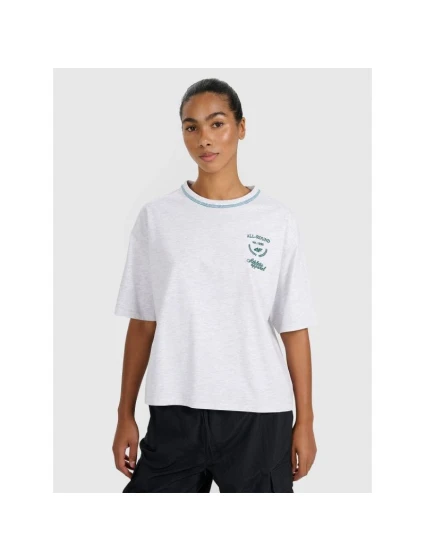 Dámske tričko oversize s potlačou 4F 4FRSS25TTSHF2979-26M