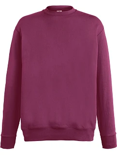 Fruit of the Loom Lightweight Set-In Sweat Pánska mikina 16.2156 bordová