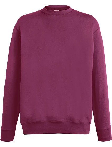 Fruit of the Loom Lightweight Set-In Sweat Pánska mikina 16.2156 bordová Fruit of the Loom Lightweight Set-In Sweat Pánska mikina 16.2156 bordová
