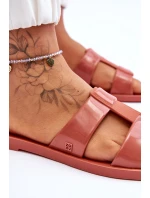 Modne Wegańskie Klapki ZAXY JJ285262 Brudny Róż