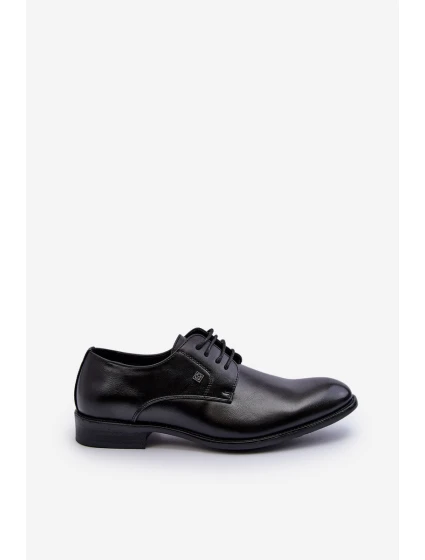 Męskie Eleganckie Półbuty Czarne Jenavee