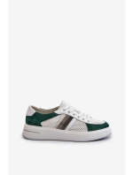 Dámské kožené tenisky D&A model 21659724 - S.Barski Dámské kožené tenisky D&A model 21659724 - S.Barski