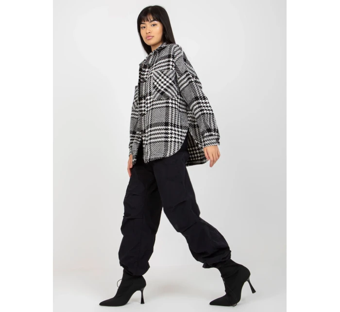 Košeľa DN KS 3964.45 čiernobielych