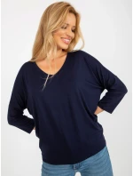 Bluzka RV BZ model 18510331 granatowy - FPrice Bluzka RV BZ model 18510331 granatowy - FPrice