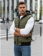 Pánská zelená vesta Dstreet model 21965589 - FashionStreet Pánská zelená vesta Dstreet model 21965589 - FashionStreet