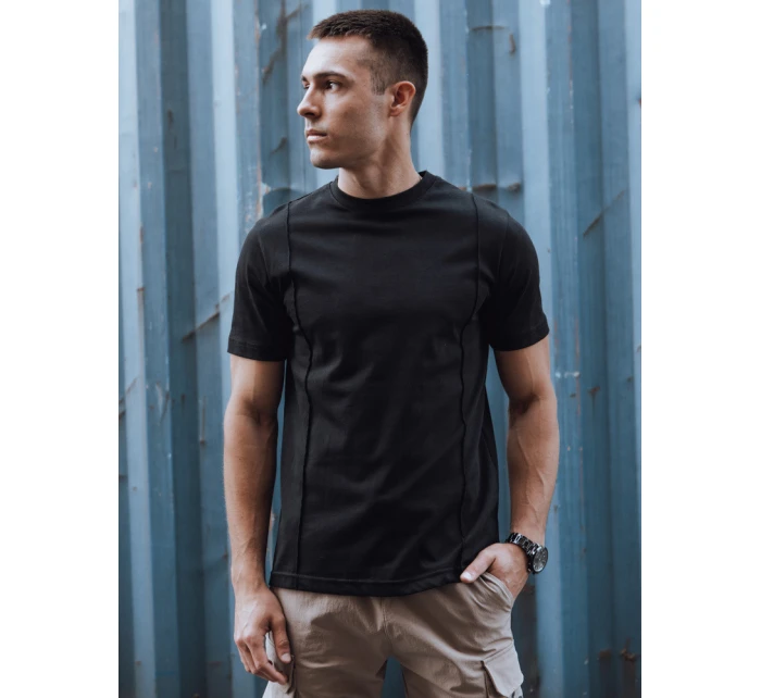 Pánské tričko bez potisku černé Dstreet model 21975543 - FashionStreet