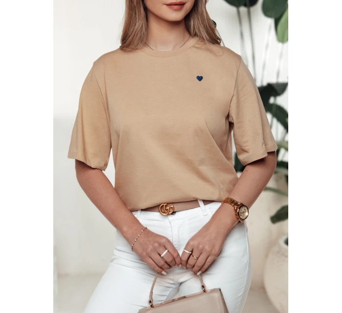 dámské tričko béžové Dstreet model 21976386 - FashionStreet dámské tričko béžové Dstreet model 21976386 - FashionStreet