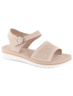 Sergio Leone W SK53N béžové lodičky na platforme a podpätku