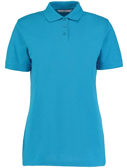 Kustom Kit KK 703 Dámske piqué polo „Superwash“ 43.0703 tyrkysová Kustom Kit KK 703 Dámske piqué polo „Superwash“ 43.0703 tyrkysová