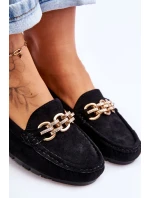 Dámské semišové mokasíny Černá model 21619608 - Boto