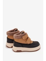 Dětské zimní boty sněhule na suchý zip Camel Darlene Dětské zimní boty sněhule na suchý zip Camel Darlene