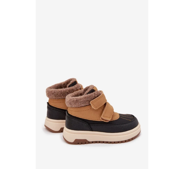 Dětské zimní boty sněhule na suchý zip Camel Darlene Dětské zimní boty sněhule na suchý zip Camel Darlene