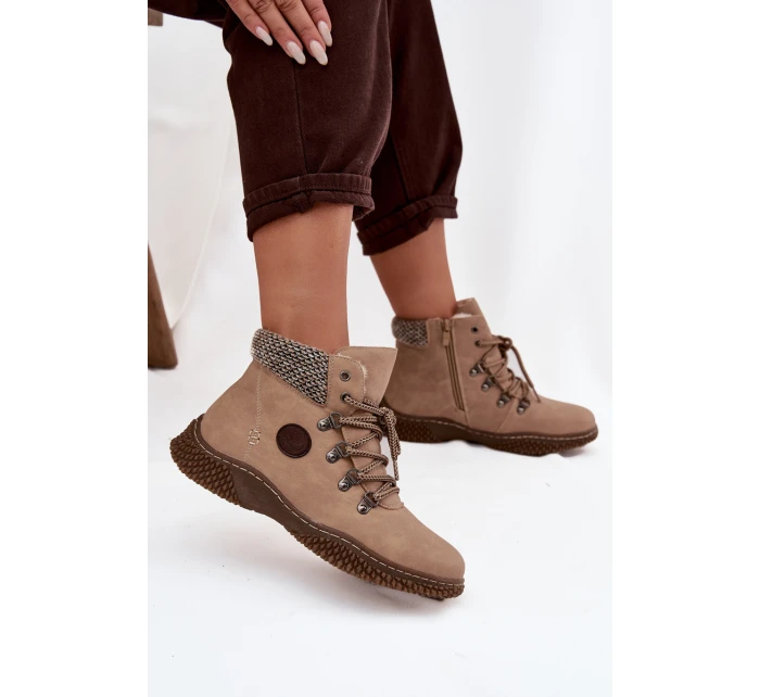 Kotníkové Dámské Béžové model 21714500 - Boto