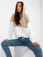 Mikina RV BL 8171.30 béžová a biela