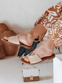 Dámske žabky so srdcom LOVEMISS beige FashionStreet ZY0771