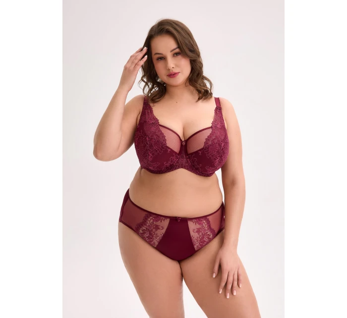 Poloměkká podprsenka BSM  Maxi Maroon model 21780935 - Gaia