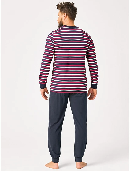 Pyžamo Key MNS 365 B26 dlouhé rukávy, velikosti M–2XL Pyžamo Key MNS 365 B26 dlouhé rukávy, velikosti M–2XL