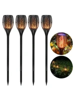 SOLÁRNA LAMPA TANCUJÚCE PLAMENE 10X10X79CM 36 LED