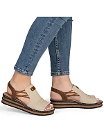 damskie na beżowe model 22087115 - Rieker