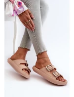 Lehké Dámské Žabky model 21661693 Beige - Zaxy