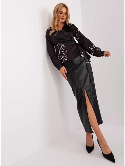 Bluzka LK BZ model 18997384 czarny - FPrice Bluzka LK BZ model 18997384 czarny - FPrice