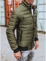 Pánská přechodná prošívaná zelená bunda Dstreet model 21963672 - FashionStreet