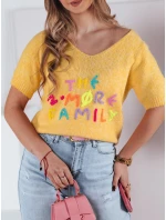 Dámský svetr žlutý Dstreet model 21973910 - FashionStreet