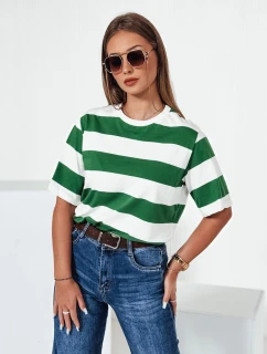 Dámske pruhované tričko ALMIN green FashionStreet RY2560