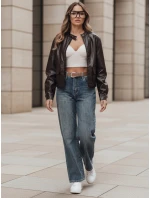 Dámské džínové kalhoty s širokými nohavicemi modré Dstreet model 21992649 - FashionStreet