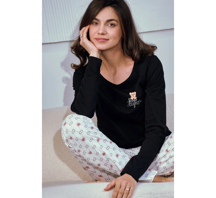 Dámské pyžamo Polly model 20255003 dł/r SXL Z25 - Taro