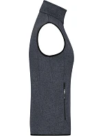 JN Dámská pletená fleecová vesta se stojáčkem 02.0 dark grey model 22489633 - Daiber JN Dámská pletená fleecová vesta se stojáčkem 02.0 dark grey model 22489633 - Daiber