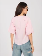 Blúzka D74515M11340A svetlo ružová
