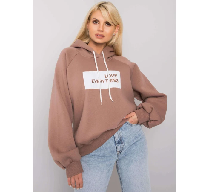 Mikina EM BL model 15883862 hnědá - FPrice Mikina EM BL model 15883862 hnědá - FPrice