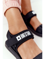 Dámske športové sandále Big Star - čierne