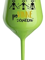 VYŽADOVANÉ TRÉNINGY - zelený nerozbitný pohár na víno 470 ml