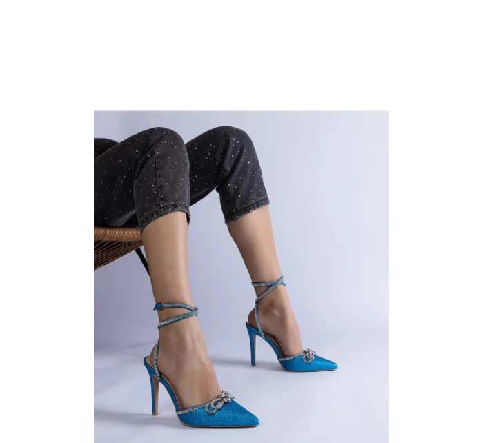 Dámské lodičky na podpatku Světle modrá  Shoes model 21778833 - Inello