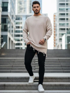 Pánský béžový svetr Dstreet model 21966884 - FashionStreet