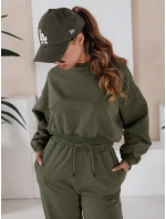 Dámske tepláky SOLIR khaki FashionStreet AY1019