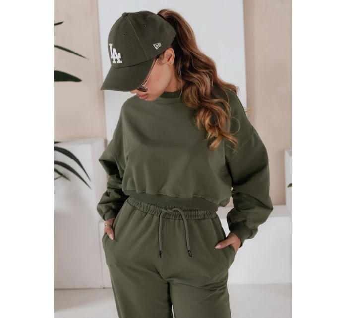 Dámske tepláky SOLIR khaki FashionStreet AY1019