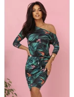 13-166 Športové šaty s vreckami a viazankou - 3D listy